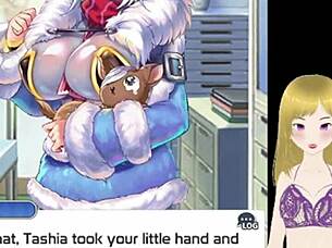 anime girl has her big tits fondled until they lactate in intense scene