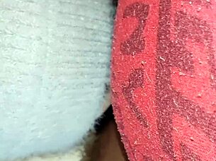 my neighbor dives into my pussy with her tongue in the abandoned barn, keeping our lesbian secret 😏