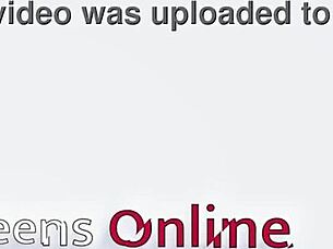 Is 18-year-old redhead Victoria getting teased and edged by her classmate too much?