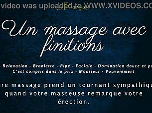 French Massage Ends with Sensual Blowjob