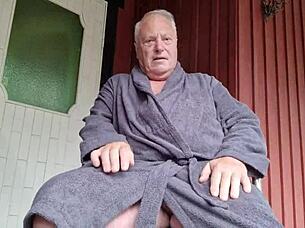 Chris the Shaved Old Man Outdoors