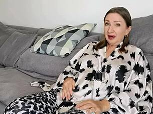 Stepson Catches Stepmom Masturbating Huge Tits