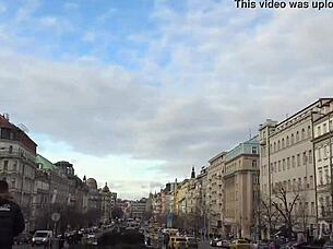 busty brunette jocelyne z fucking for money in public