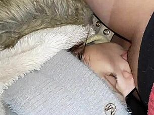 my neighbor dives into my pussy with her tongue in the abandoned barn, keeping our lesbian secret 😏