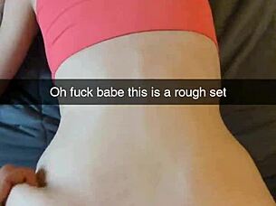 a cheating yoga milf gets fucked by her instructor on snapchat, cucked and creampied