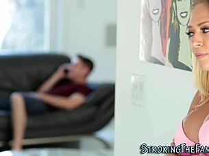 Secretly Sucking Stepteen With Big Tits