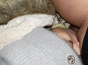 my neighbor dives into my pussy with her tongue in the abandoned barn, keeping our lesbian secret 😏