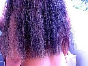 Feeling excited watching agarabas and olpr have passionate sex on the balcony with jerk off instructions.