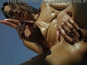 Dominika C Pleasures Her Cunt With A Lollipop In Sexy Masturbation