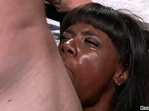 i'm the employee fuckin' my ebony boss in bondage