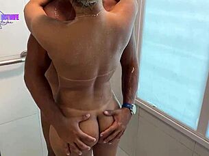 I say, 'enjoying the big black guy in the shower while the cuck sips beer'