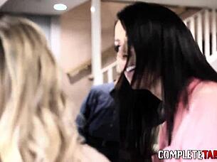 Horny young 18+ blonde in extreme fetish with monster cock, getting jizzed over in high definition 😈