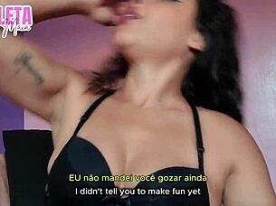 POV jerk off instructions with humiliation