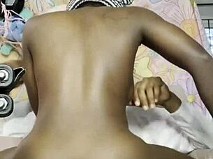 Intriguing casual fuck on florida sofa with monster cock.