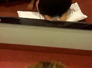 Beautiful Tattooed Babe Sucks Cock Deepthroat, Swallows Cum with Friend Licking