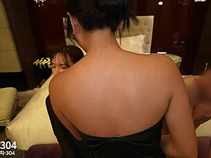 During the sex vacation, an insane orgy party unfolds with Japanese sluts