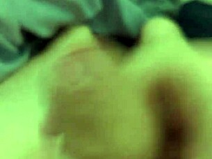 Feeling aroused while masturbating to that big cock in homemade porn