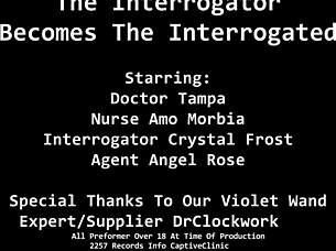 crystal frost humiliates the interrogator, spreading and screaming