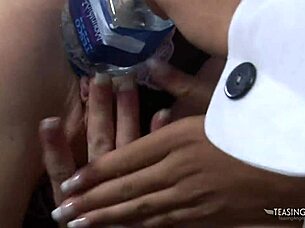 Girls enjoy washing the car together.