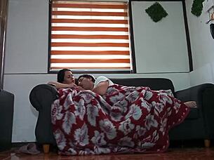 I watch movie with stepmom, then fuck.