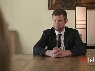 OFFICE PLEASURE WITH A CURVY TREASURE AT DESK