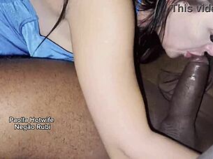 paolla hotwife teaches 23cm black lover to fuck in car while cuckold husband watches