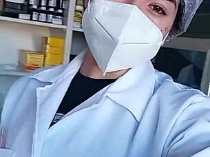 curvy brazilian nurse from curitiba enjoys big pussy creampie! 🔥