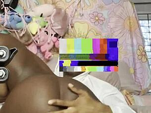 Intriguing casual fuck on florida sofa with monster cock.