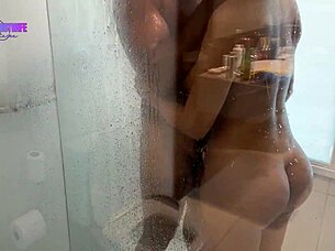 I say, 'enjoying the big black guy in the shower while the cuck sips beer'