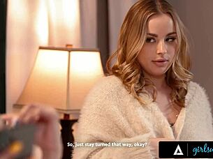 anna claire clouds and alexis tae, besties, explore lesbian fun together.