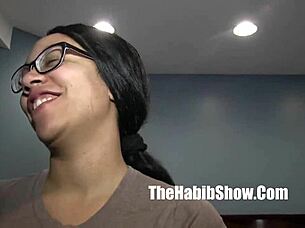 18 year old freaky thick ebony girl gets her pussy banged hard in the ghetto hood after striptease