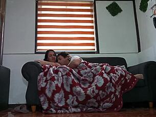 I watch movie with stepmom, then fuck.