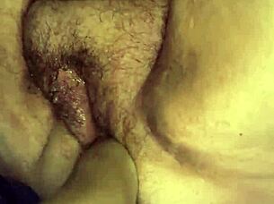 fat hairy pussy gets fisted closeup squirting hard