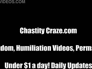 Femdom Mistress Binds Cock in Bondage, Toys with Balls!