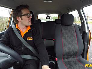 I demand cock in my wet pussy at fake driving school