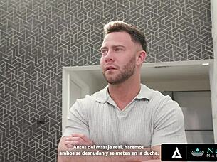 Therapist Overcomes Client's Touch Fear With Wild Sex In Nuru Massage!