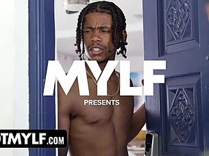 stepmom and her stepson share a huge orgasm in mylf mmf threesome