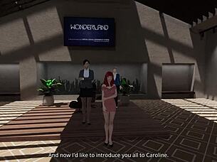 Let's explore Caroline's fantasies with lesbian strapon action outdoors