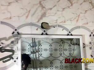 I chat with my stepmother in the bathroom.