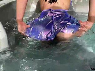 Hot Tub Fun With Marian Franco