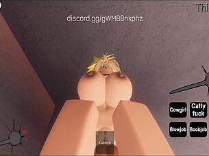 I, the rich CNP slut, make the rich boy cum - Roblox