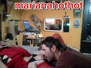 argentina amateur petera gets anal and blowjob in bdsm session