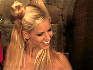 magical medieval blonde gets double penetrated by guys after blowjob 🔥👑