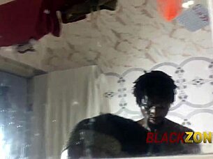 I chat with my stepmother in the bathroom.