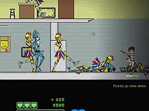 Jeu de captivité avec domination et monstres futanari