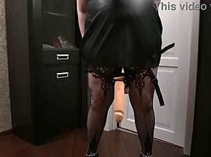 big tits with tattoo in casual conversation