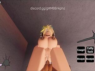 I, the rich CNP slut, make the rich boy cum - Roblox