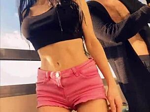 Sasha rose dances a sexy striptease for college casting. So hot! 🔥