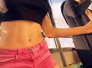 Sasha rose dances a sexy striptease for college casting. So hot! 🔥