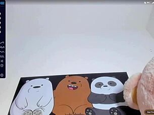 webcam girl teases with lesbian masturbation and big tits using toys